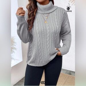 Turtle neck grey sweater